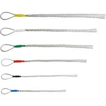 6er-Pack 4-25 mm rutschfestes Kabel-Traktionssocken-Set aus verzinktem Stahl für Kabel-Lassos