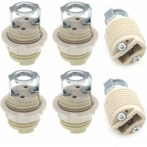 6er-Pack G9-Lampenfassung mit Fassung, G9-Halogenfassung mit Keramikgewinde Dolaso