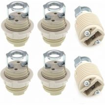 6er-Pack G9-Lampenfassung mit Halterung, G9-Halogenfassung mit Keramikgewinde