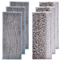 6er-Pack waschbare Wischpads für IRobot Braava Jet M6, inklusive 3 Nass- und 3 Trocken-Wischpads