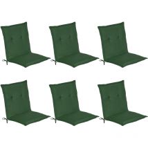 6er Set Beautissu Niederlehner Auflage Loft NL 100x50x6cmdunkelgrün