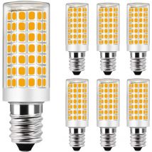 Memkey - 6er-Set E14 9W LED-Glühbirne, entspricht 75W Halogenbirne - Warmweiß 3000K - Nicht dimmbar - ac 220-240V