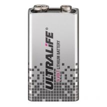 6F22 /9 V Block((U9VL-J-P) Batterie, 1 Stk. im Blister, Lithium Batterie, 9 V.