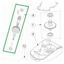 Ditec - 6FACILAPN Arbre primaire pour Facil 3-3e-3h-3eh = 09/13 6facilapn Entrematic Neuf