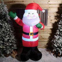 6ft (190cm) led Christmas Inflatables Outdoor Santa Claus With Gifts Decorations