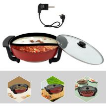 Senderpick - 6L Casserole électrique de table Cuisine Casserole chinoise Avec couvercle en verre