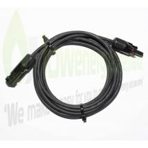 Lowenergie - 6mm Solar Cable - Black -1m -With precrimped MC4