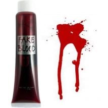 Shatchi - 6Pcs 28ml Fake Blood Tube - Halloween Horror Makeup for Wounds Modeling Face/Body - Red