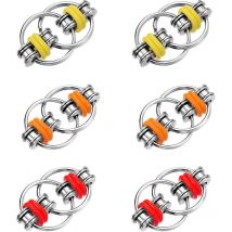 6PCS Chaîne de décompression et de décompression, anneau de fer du bout des doigts