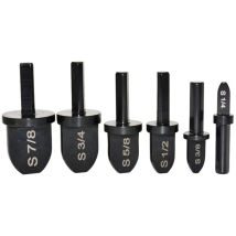 6pcs ensemble de forêts d'outil de sertissage, forêt d'outil de sertissage de tuyau en cuivre manuel - Expanseur de forêt en acier à roulement avec