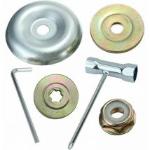 Jalleria - 6pcs kit ecrou Tete debroussailleuse Universelle, pour débroussailleuse Thermique, Stihl, Echo, Ryobi Tete, Kit De Fixation D'écrou De