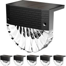6PCS Lampe Solaire Exterieur, 3 Modes, Auto ON/OFF, IP65, 600mAh Lampe Solaire