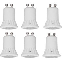 Jeffergarden 6 pièces led MR11 ampoules céramique 4W 360LM pas d'uv 120 degrés Angle de faisceau GU10 support outil d'éclairage à la maison ac 220V