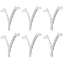 6PCS Pool Supply Butterfly v Clip pour brosse de spa de piscine, rteau à feuilles, écumoire à feuilles, tête d'aspiration - Jeffergarden