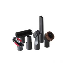 Tonchean - 6pcs/1set Universal Vacuum Cleaner Accessories Horse Brush Adapter Brush Replacement, Black