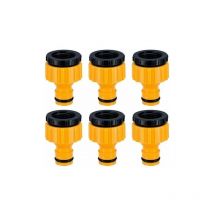 Yzmrbdqc - Plastique 3/4 '' and 1/2 '' bsp 2in1 Nez de Robinet d'arrosage à Visser débit Tap Connector Threaded Faucet Adapter 6Pack
