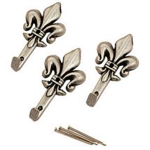 6BLISTER blister appendiquadro giglio nichel satinato MM.47(PZ5)