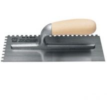 Ancora - 6PZ frattazzo usa dentato superiore/sinistro art. 821/SD-SX cm. 28X12 dentatura MM.10X10