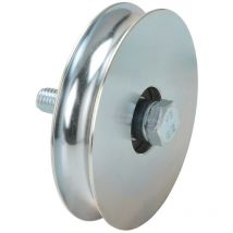 6PZ ruote x cancello gola tonda con bullone 1 cuscinetto mm. 80