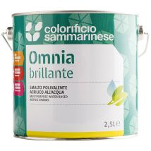 Colorificio Sammarinese - 6pz Smalto All'acqua 'omnia' Lt. 0,750 Rosso Vivo Brillante