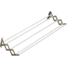 6PZ stendibiancheria estensibile a parete lunghezza cm. 100 - CAPACITà mt. 5