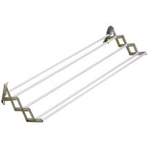 6PZ stendibiancheria estensibile a parete lunghezza cm. 80 - CAPACITà mt. 4