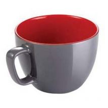 6PZ tazza jumbo 'crema shine' grigia ML.600 - CM.11X8,5H.