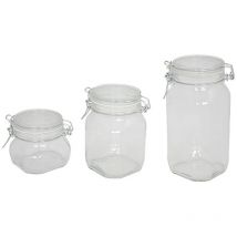 6PZ vaso ermetico in vetro per alimenti 'fido' 1000 ml