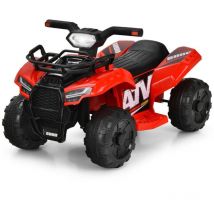 Northix - 6v elektro kinderquad mit stauraum musik hupe led scheinwerfer mini elektroquad rot 88305395 88305395 88305395 88305395 88305395