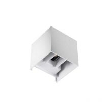 6W Lampada cob led Cubo Applique Parete 220V Luce Biemissione 600lm Regolabile IP65 Bianco Caldo