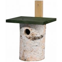 Buri - 6x Nistkasten Birke Brut Vogelhaus Meisen Wildvögel Holzkobe Futterhäuschen