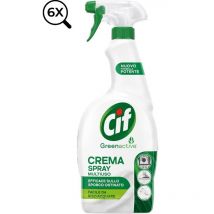 6x CIF Crema Spray Multiuso Formula Potenziata e Innovativa Greenactive 650ml