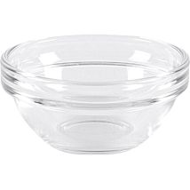 Luminarc Schälchen-Set – stapelbar, für Mikrowelle und Spülmaschine – Durchmesser 6 cm, transparent, rund – 6 Stück