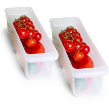 2x Novaliv Kühlschrank-Einsätze Kühlschrank Organizer