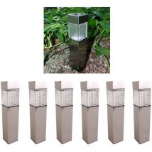6x Solar Gartenwegeleuchte 27,7cm led Gartenlampe Solarleuchte Außenleuchte Deko