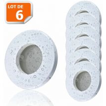 Lampesecoenergie - 6 Spots led Encastrables Blanc Etanche IP44 Pour Salle de Bain Blanc Neutre