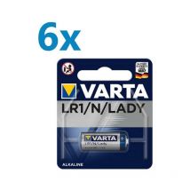 6x Varta Professional Electronics 4001 Lady Batterie 1er Blister