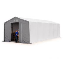 6x12m hangar Toolport pvc 850 n, h. 3m avec porte coulissante