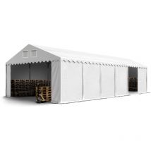 6x12m Tente de stockage Toolport pvc 1400 n anti-feu, h. 2,6m