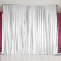 6x3m Tenda Sfondo Tulle per Matrimonio Bianca Festa Nozze Compleanno Tenda Fondale Fotografico Natale