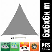 6x6x6 Toldo Triangular Impermeable - Toldo Vela para Sombra Toldo Terraza Patio