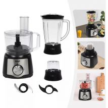 7 en 1 Mixeur sur socle Smoothie Maker Blender Milkshaker Verre Ice Crusher Acier inoxydable