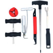 7 Pièces Outil de Retrait de Pare-Brise, Kit d'Outils de Dépose de Pare-Brise, Kit de Démontage du Pare-Brise, Kit d'Enlèvement de Pare-bris avec Fil