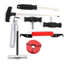 Rapanda - 7 pièces Outils de démontage de Pare-Brise de Voiture, kit d'outils de démontage de Pare-Brise, Fil de Coupe de Pare-Brise avec poignées,