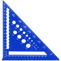 7 Pouces Equerre Menuisier, Regle Triangle Métrique, Règle Triangle Haute Précision en Alliage d'Aluminium pour Charpentier, Couvreur, Ingénieur