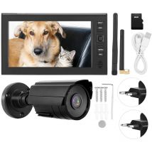 Jeffergarden - 7 pouces lcd sans fil wifi 4CH système de surveillance de sécurité affichage + caméra 1pc caméras ir carte mémoire ue