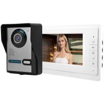 Sjlerst - Visiophone - 7 Pouces Moniteur Tactile, La Fonction de Vision Nocturne,Extérieur IP55,Surveillance Active ,ManomanoMMF en stock - Livraison