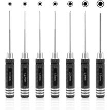 7-teiliger Sechskantschraubendreher, RC-Schraubendreher-Werkzeugsatz (0,9 mm, 1,27 mm, 1,3 mm, 1,5 mm, 2,0 mm, 2,5 mm, 3,0 mm) für