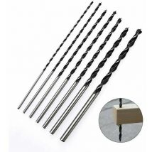 Erhope - 7-teiliges Holzbohrer-Set für Spiralbohrer/Schlagbohrer, Bohrer zum Bohren von Riemenaufhängungsverlängerungen, 300 mm (4/5/6/7/8/10/12 mm)