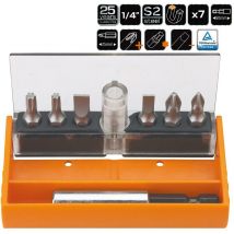 7 tlg. Profi Bit Set Halter 25 Jahre Garantie